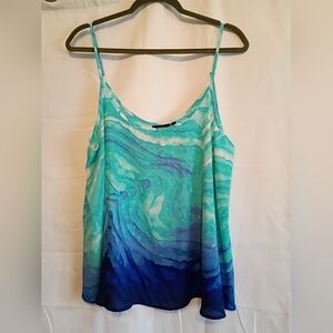 Apt. 9 Blue and Green Women's Top Size XL With Adjustable Straps.